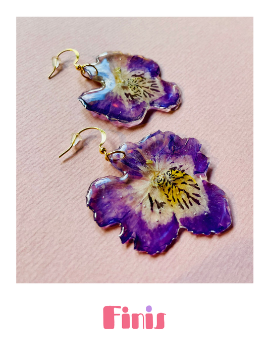 Spaltblumen Blüte in Resin