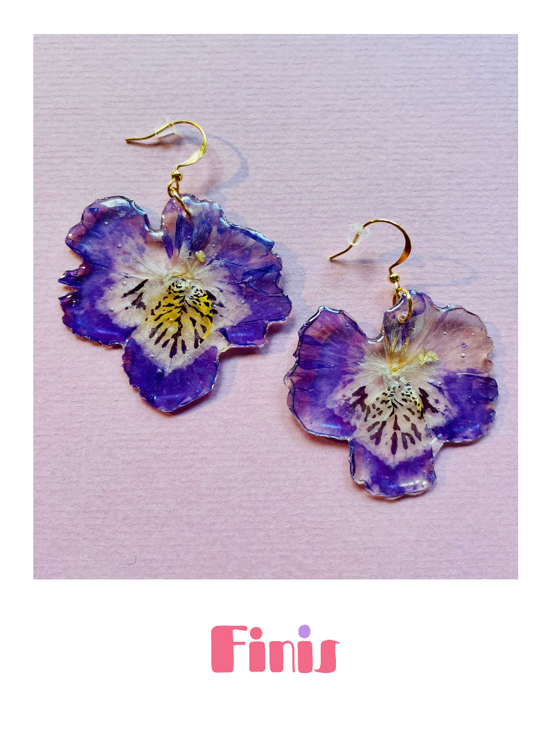 Spaltblumen Blüte in Resin